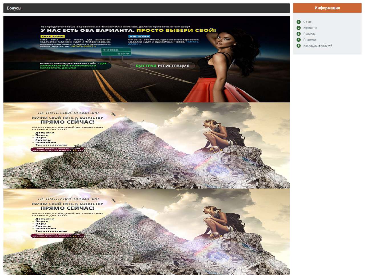 BongaCam, Online