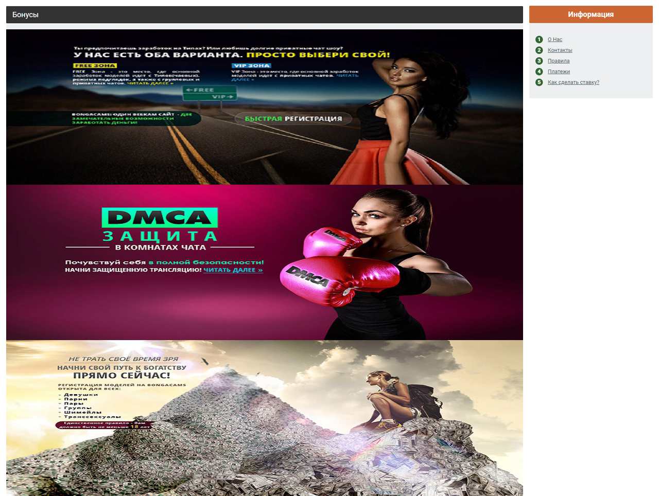 Bonga-Cams, Model